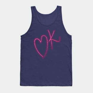 OK - A simple consoled word pattern Tank Top